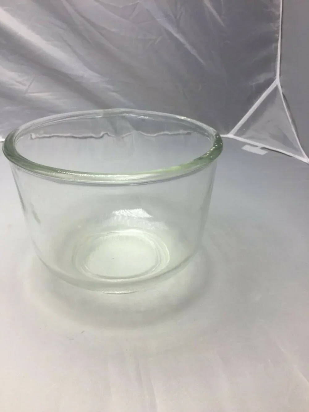 Vtg Pour Spout Small Mixing Bowl Clear Glass 6.5